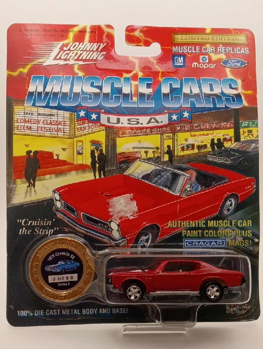 1995 Johnny Lightning Muscle Cars USA Series 2 die-cast 1970 Chevelle SS Tor-red